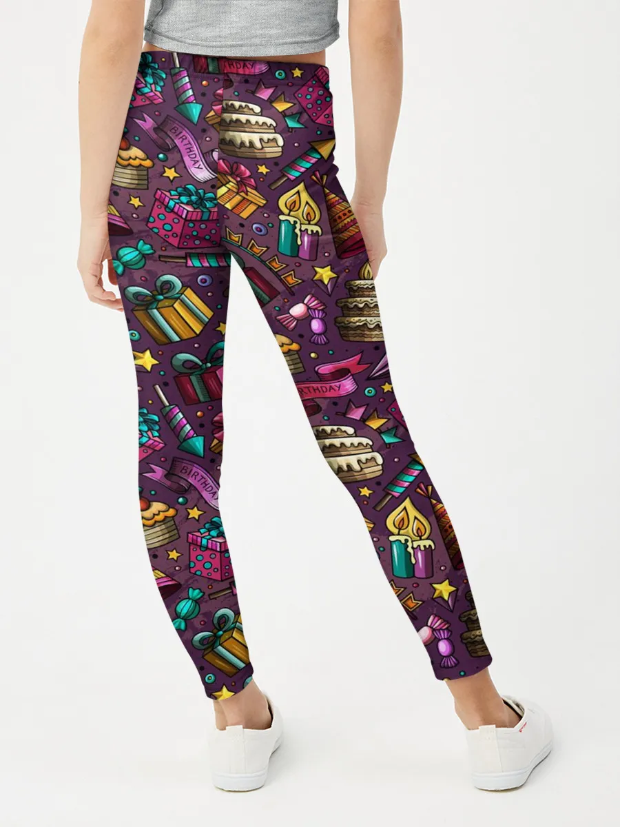 Леггинсы для девочки / День Рождения