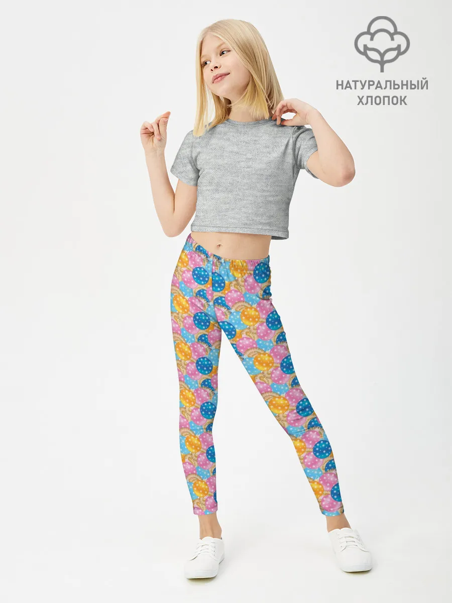 Леггинсы для девочки / Новогодние Ёлочные Шары