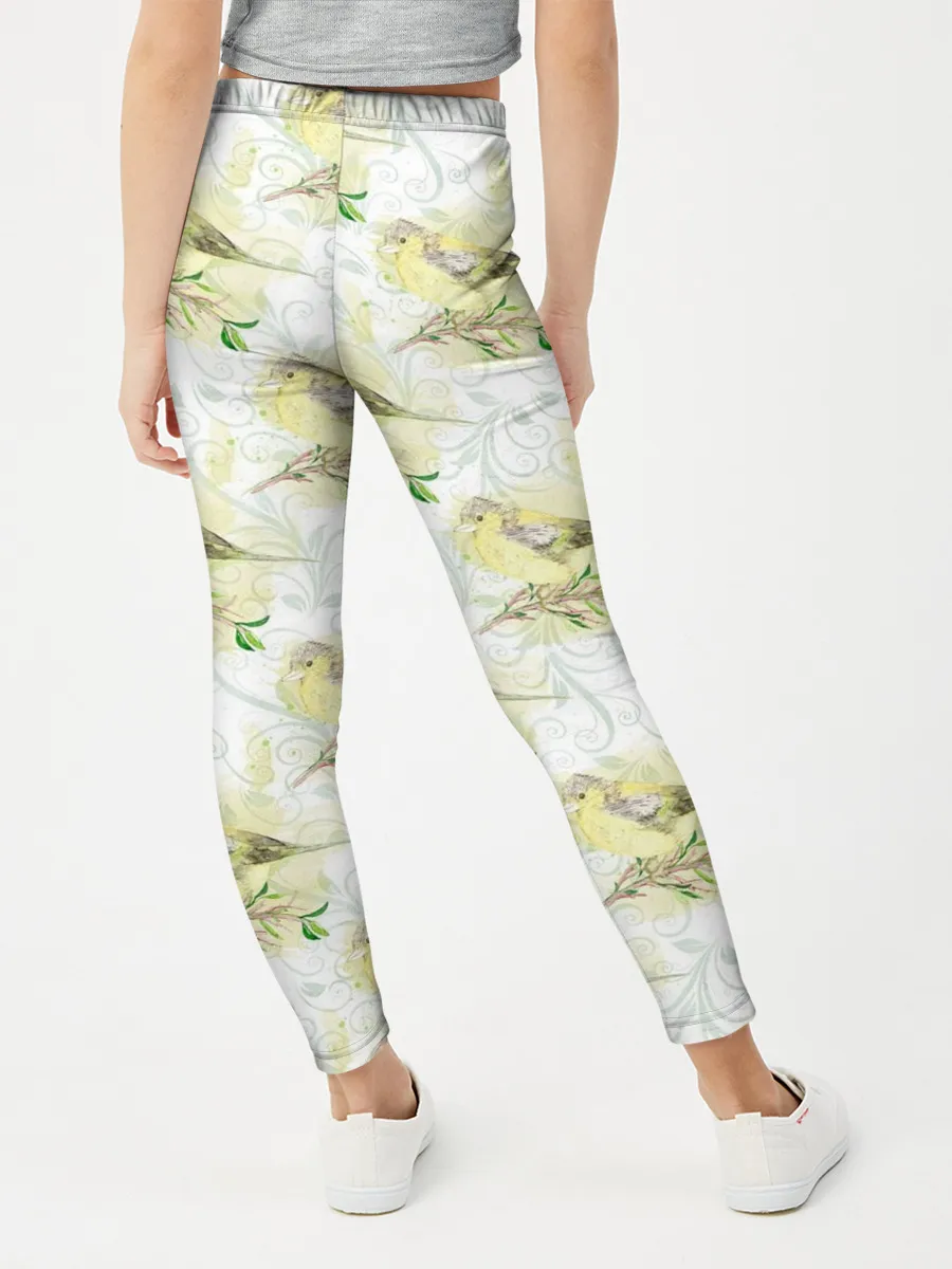 Леггинсы для девочки / Маленькие птички