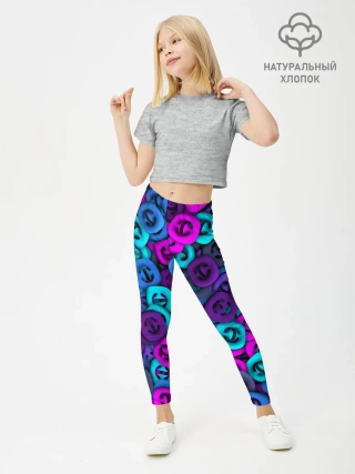 Леггинсы для девочки / Неоновые снаперсы