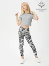 Леггинсы для девочки / Злые Гориллы - Паттерн