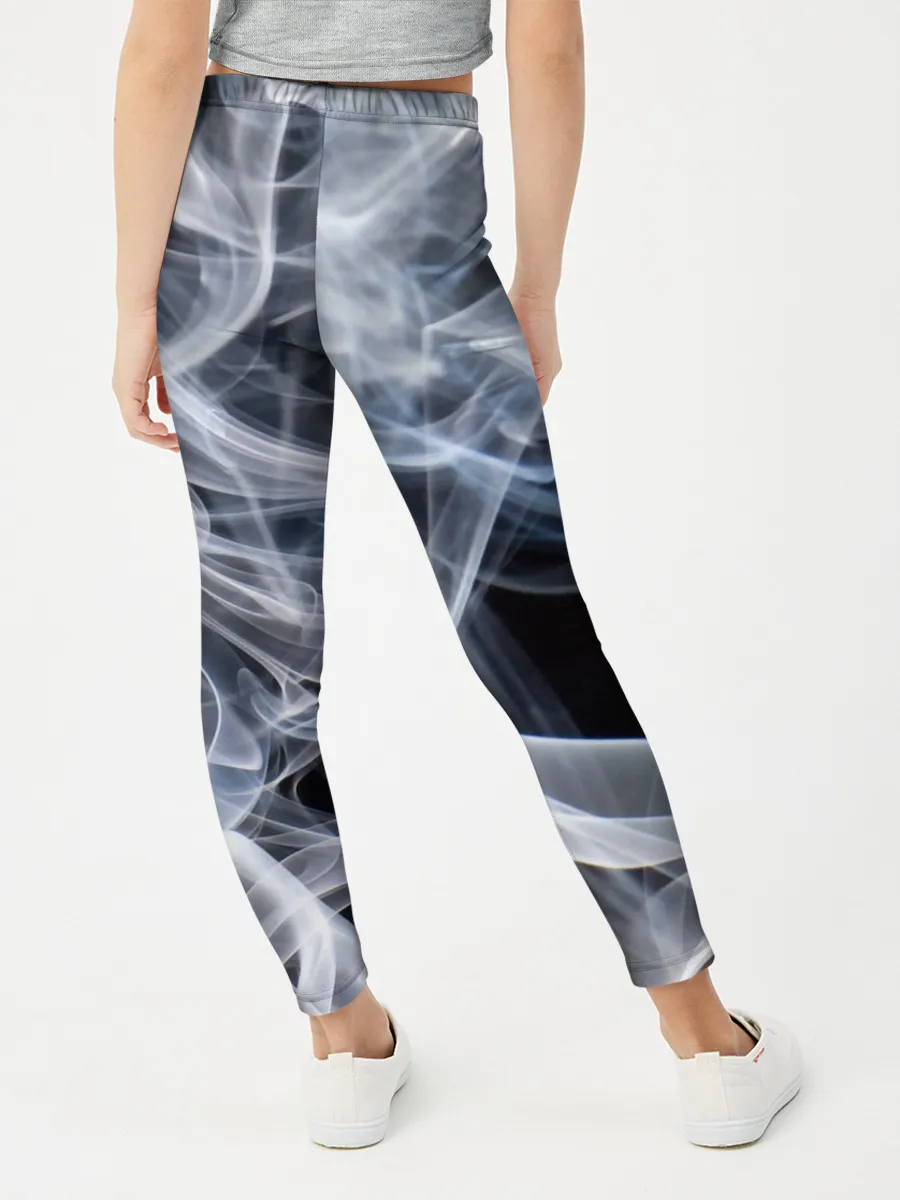 Леггинсы для девочки / Графика дыма