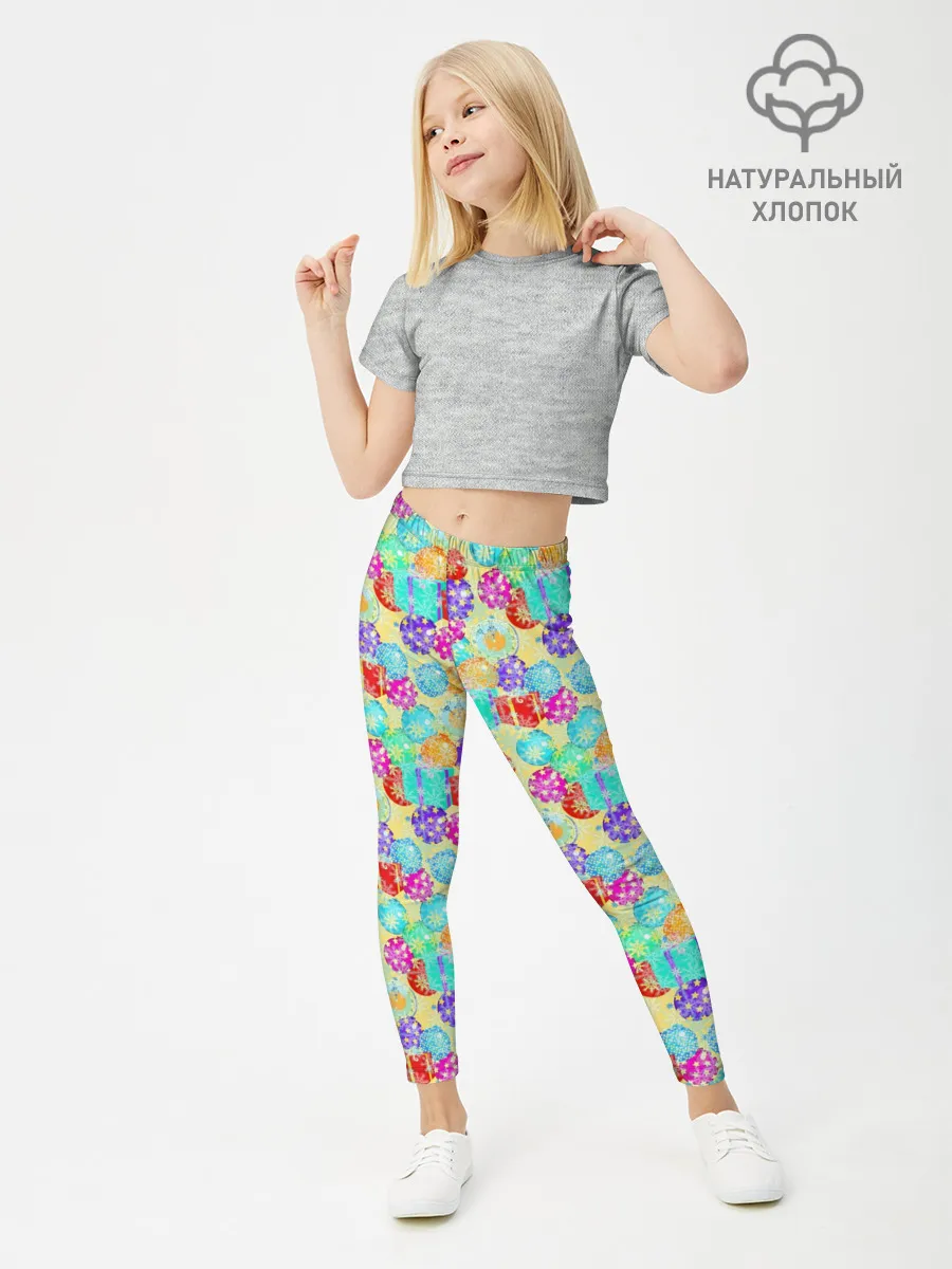 Леггинсы для девочки / Новогодние Игрушки и Подарки