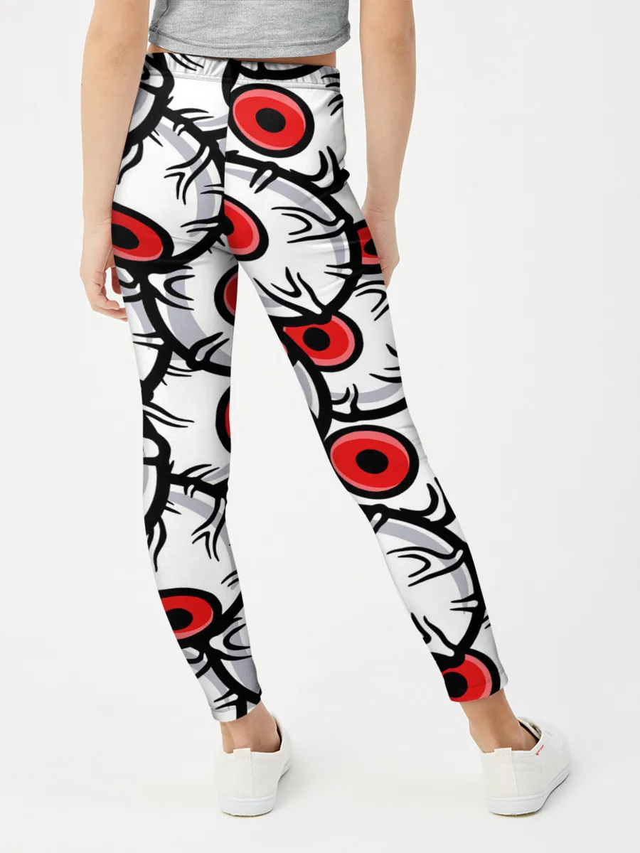 Леггинсы для девочки / HALLOWEEN EYES / ХЕЛЛОУИН ГЛАЗА