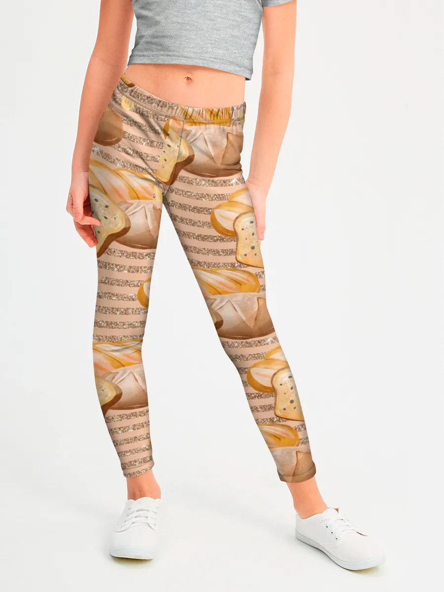 Леггинсы для девочки / Выпечка - хлеб и булочки