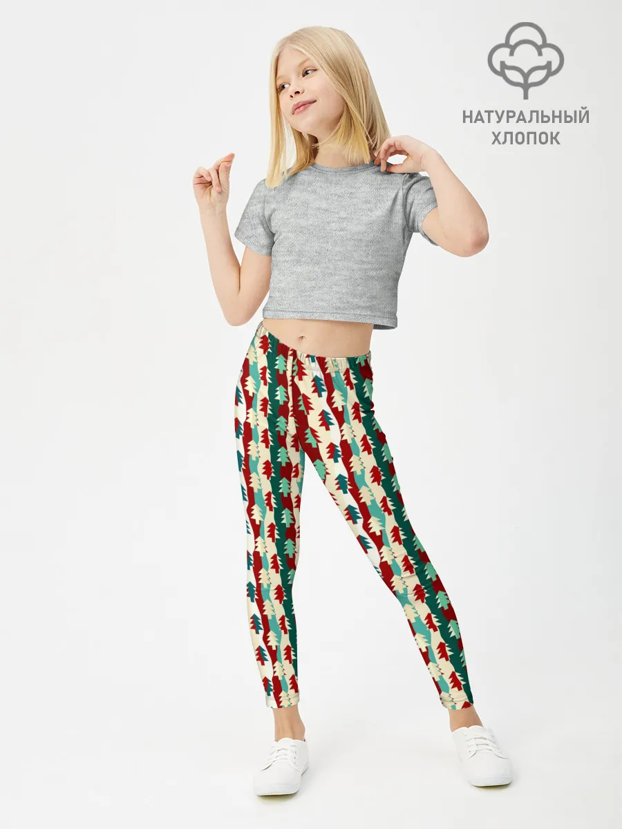 Леггинсы для девочки / Маленькие Ёлочки