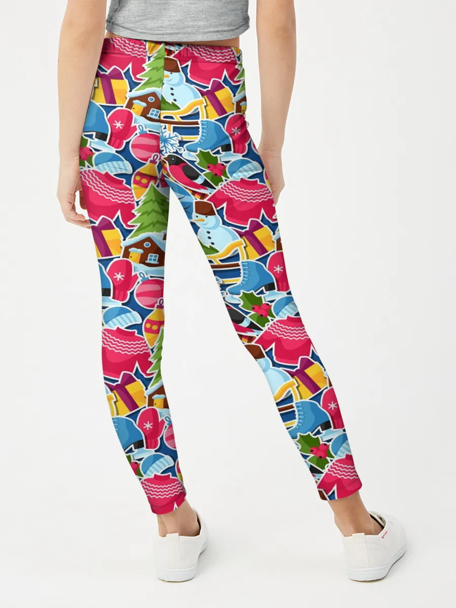 Леггинсы для девочки / С Рождеством и Новым Годом!