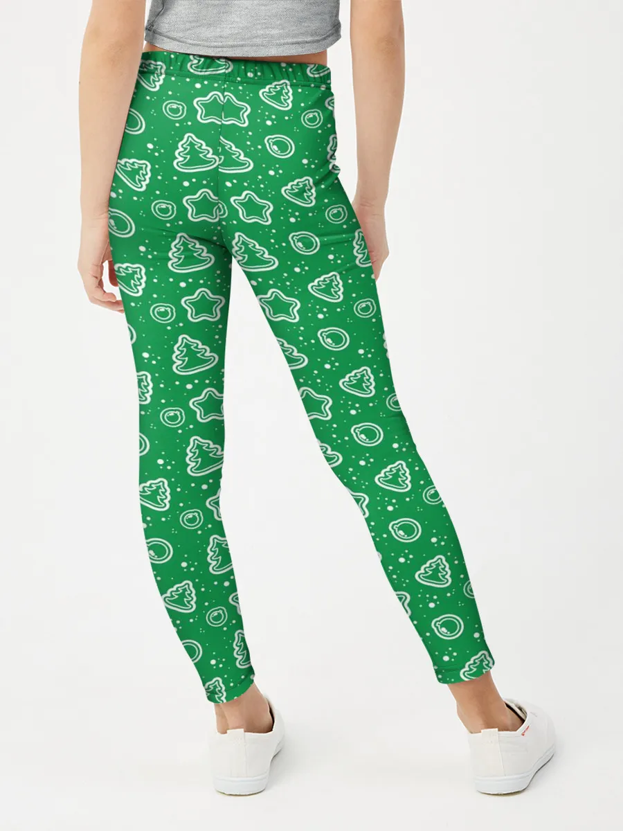 Леггинсы для девочки / Ёлочки