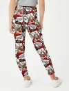 Леггинсы для девочки / Дед Мороз, Снеговик, Олень
