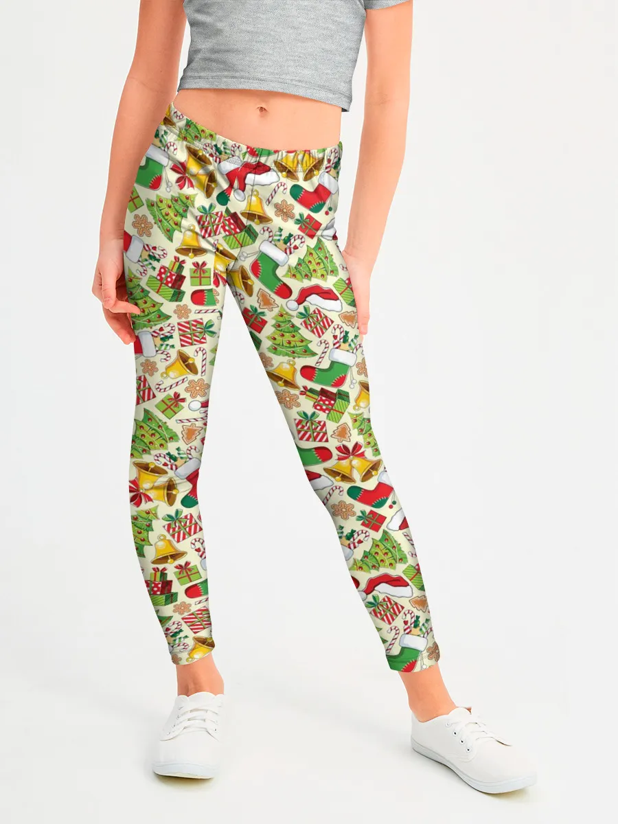 Леггинсы для девочки / Merry Christmas
