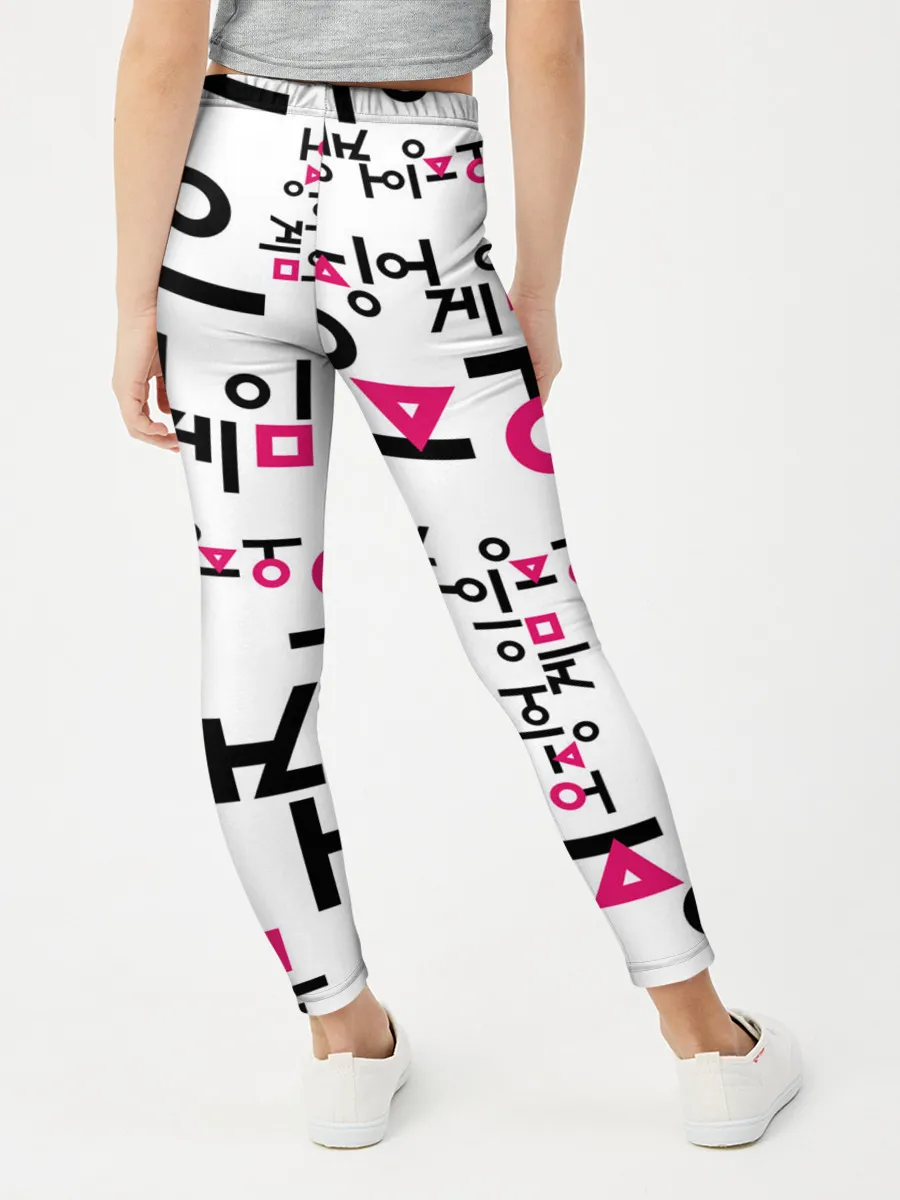 Леггинсы для девочки / LOGO PATTERN | SQUID GAME