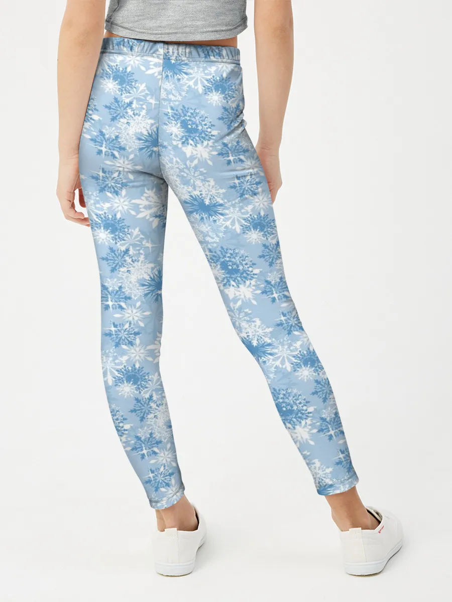 Леггинсы для девочки / Морозное Снежное Утро