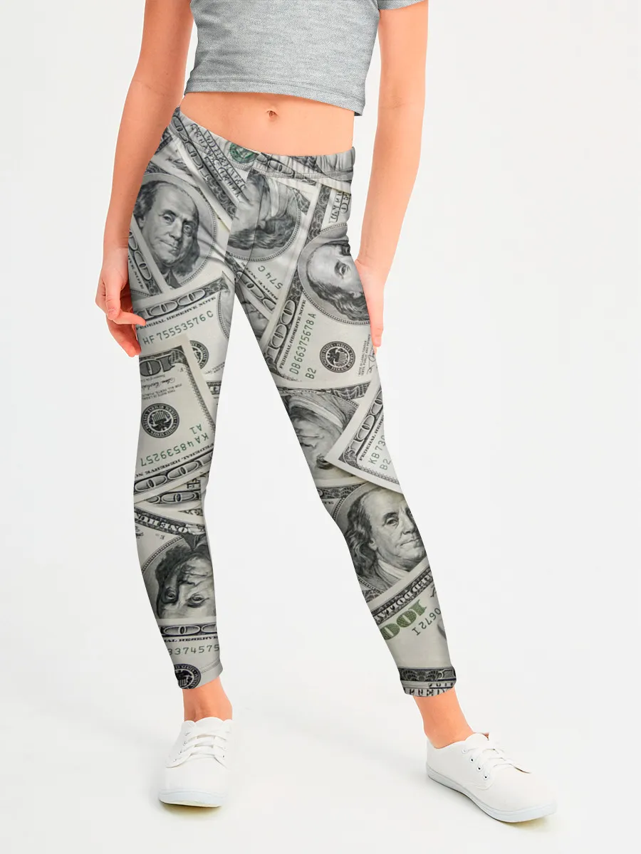 Леггинсы для девочки / dollars money