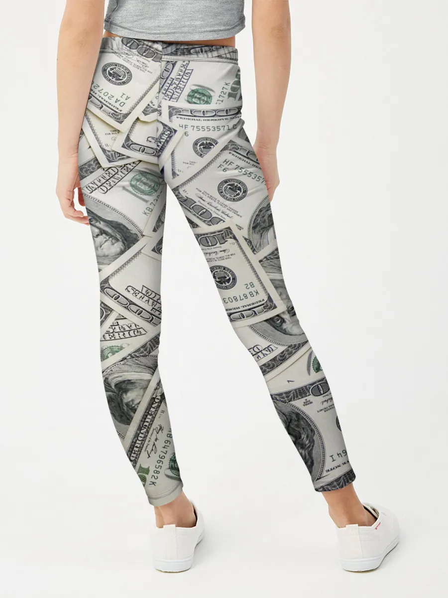 Леггинсы для девочки / dollars money