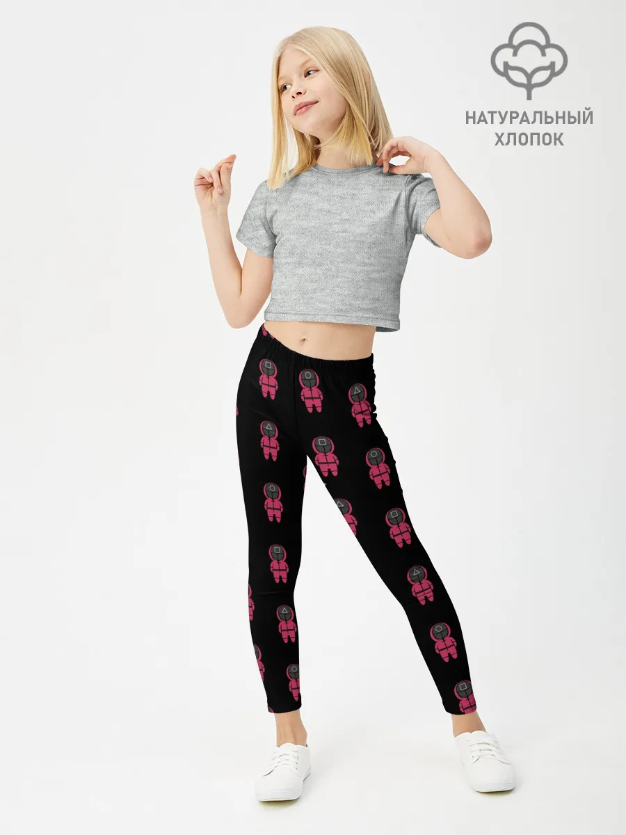 Леггинсы для девочки / ФИГУРКИ СТРАЖЕЙ / ИГРА В КАЛЬМАРА