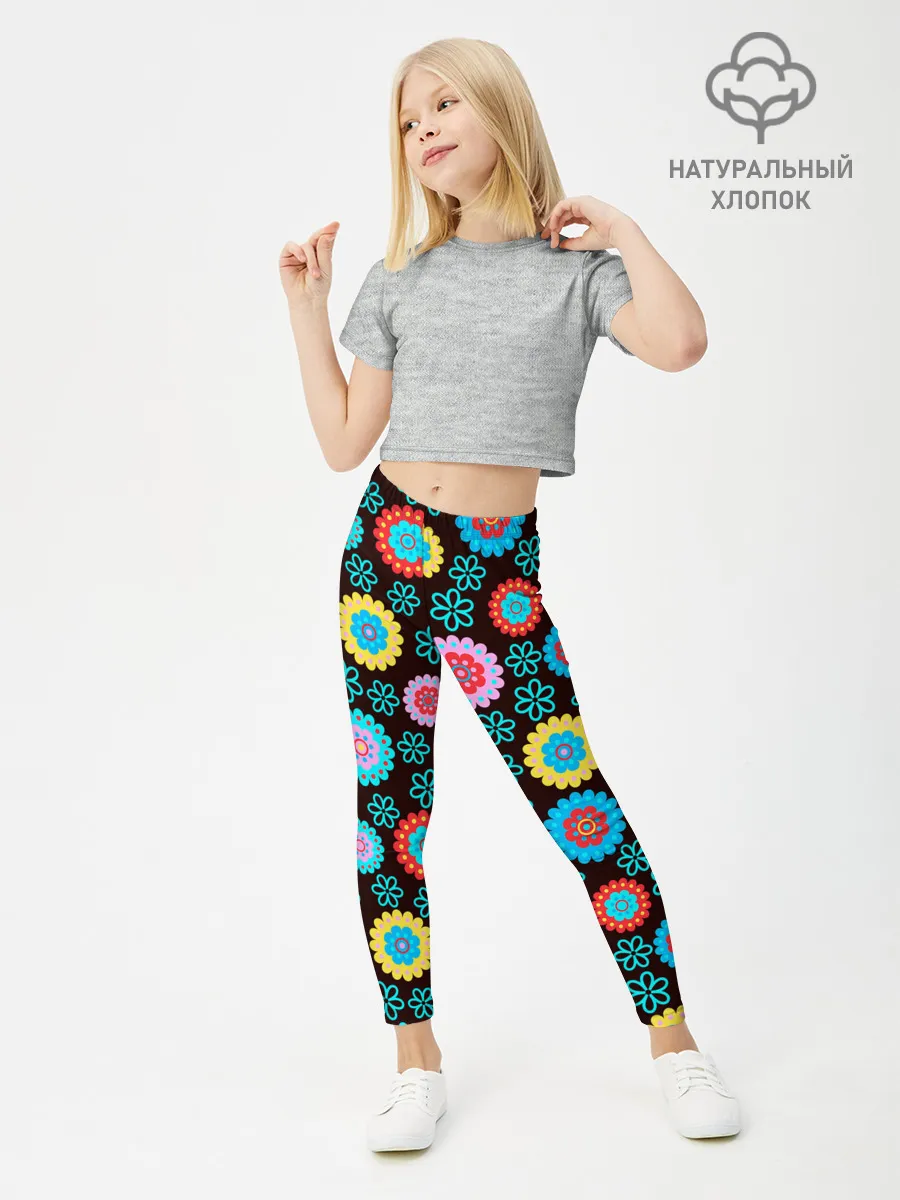 Леггинсы для девочки / Flоwers
