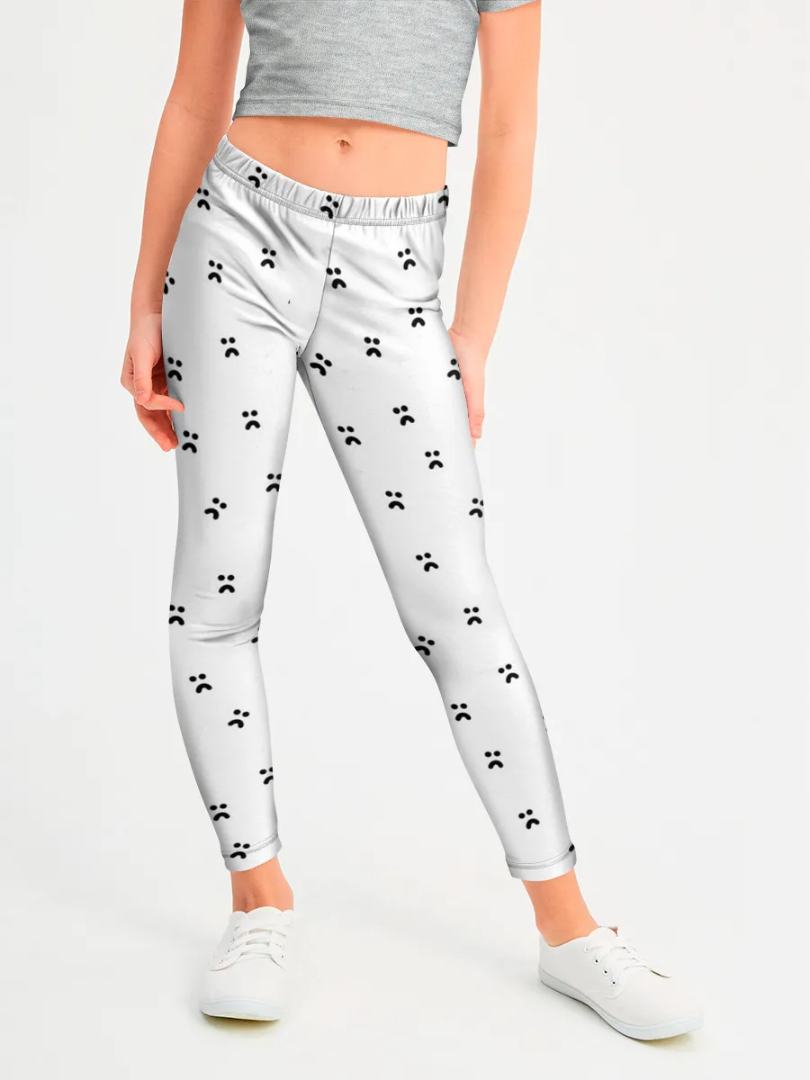 Леггинсы для девочки / Нахмурившееся лицо