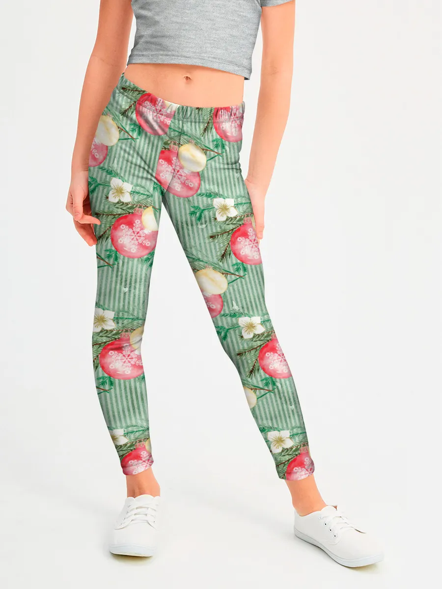 Леггинсы для девочки / Елочные игрушки шары