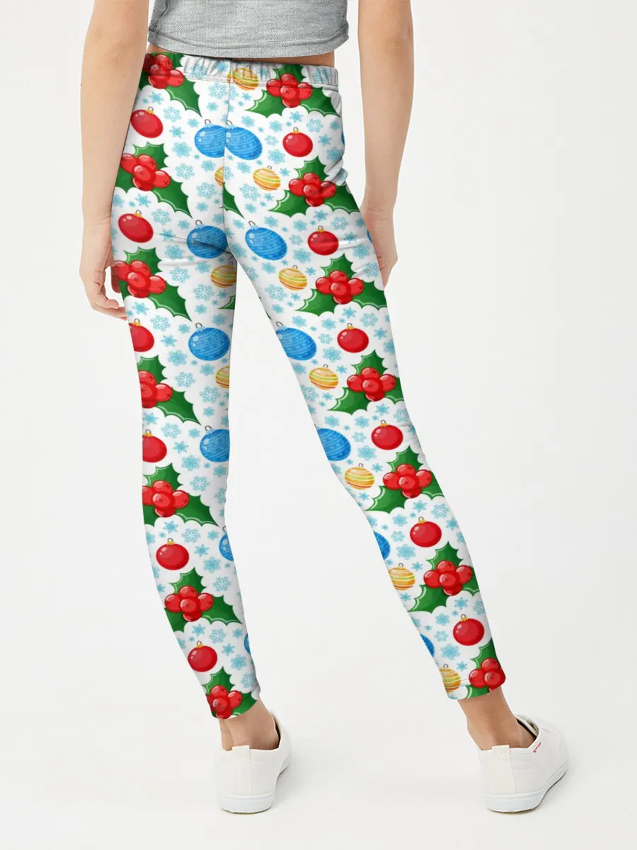 Леггинсы для девочки / Новогодняя Символика