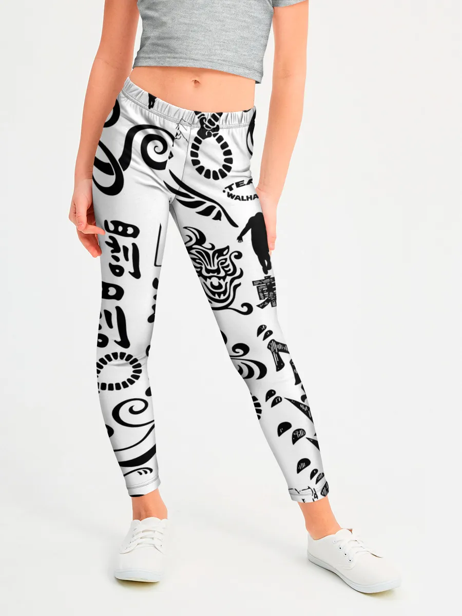 Леггинсы для девочки / ТОКИЙСКИЕ МСТИТЕЛИ ЛОГОБОМБИНГ