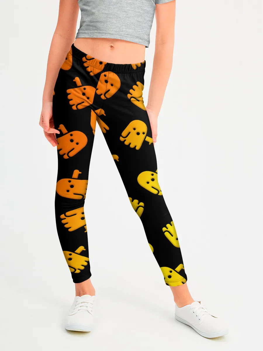 Леггинсы для девочки / BOO! ПРИЗРАК, ПРИВЕДЕНИЕ ХЕЛЛОУИН ОРАНЖЕВЫЙ