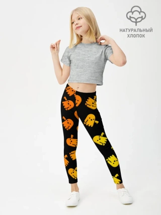 Леггинсы для девочки / BOO! ПРИЗРАК, ПРИВЕДЕНИЕ ХЕЛЛОУИН ОРАНЖЕВЫЙ