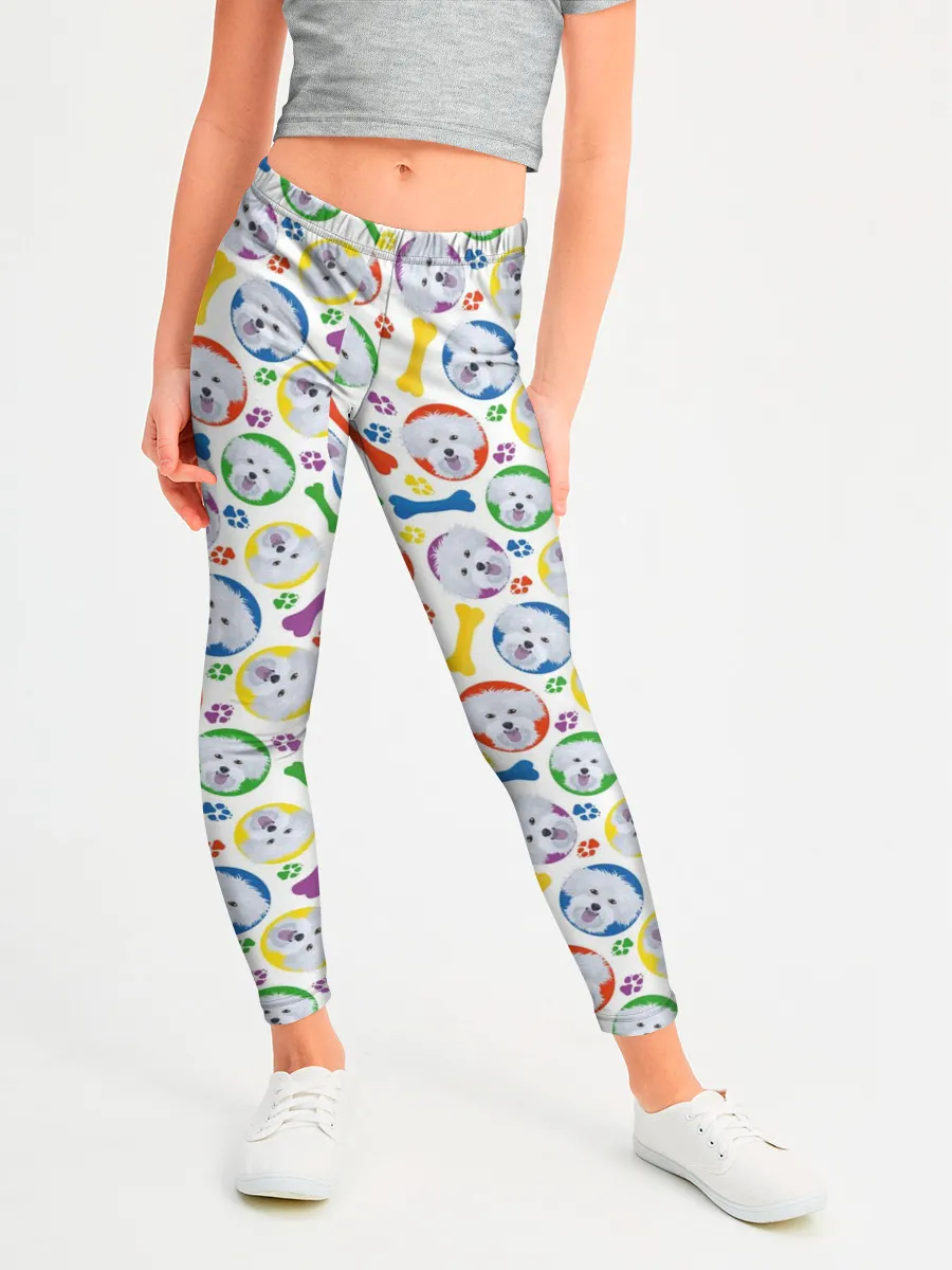 Леггинсы для девочки / Мальтийская Болонка