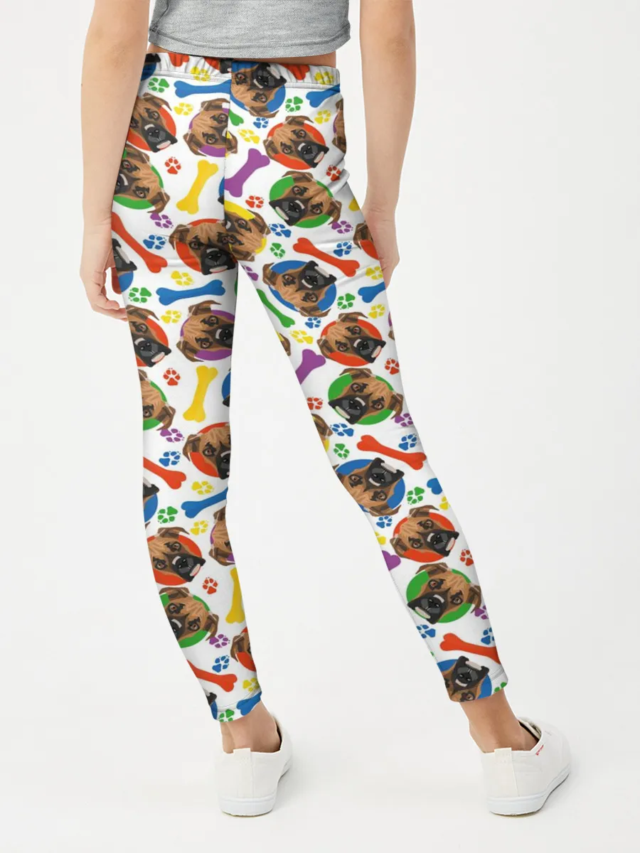 Леггинсы для девочки / Немецкий Боксёр