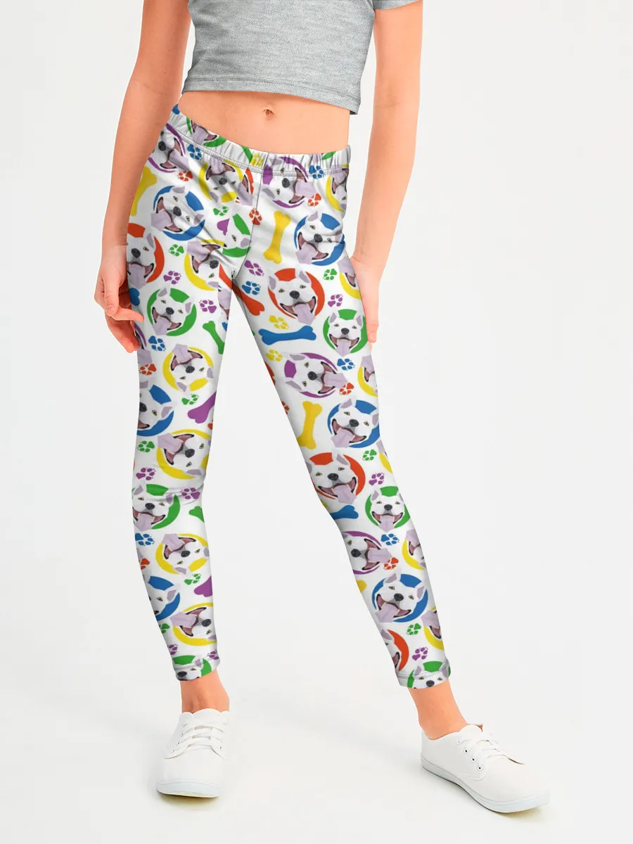 Леггинсы для девочки / Бультерьер