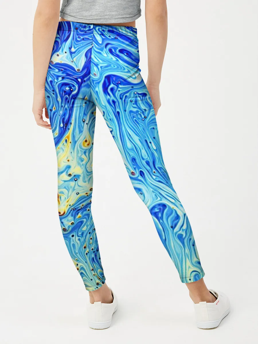 Леггинсы для девочки / Сползающие краски