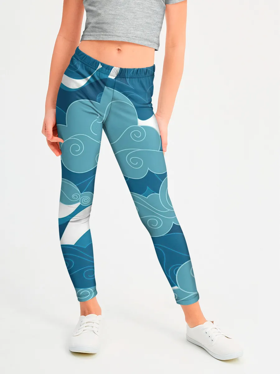 Леггинсы для девочки / Облака Греции