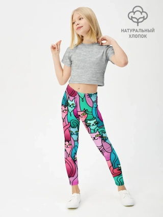 Леггинсы для девочки / Выставка котов