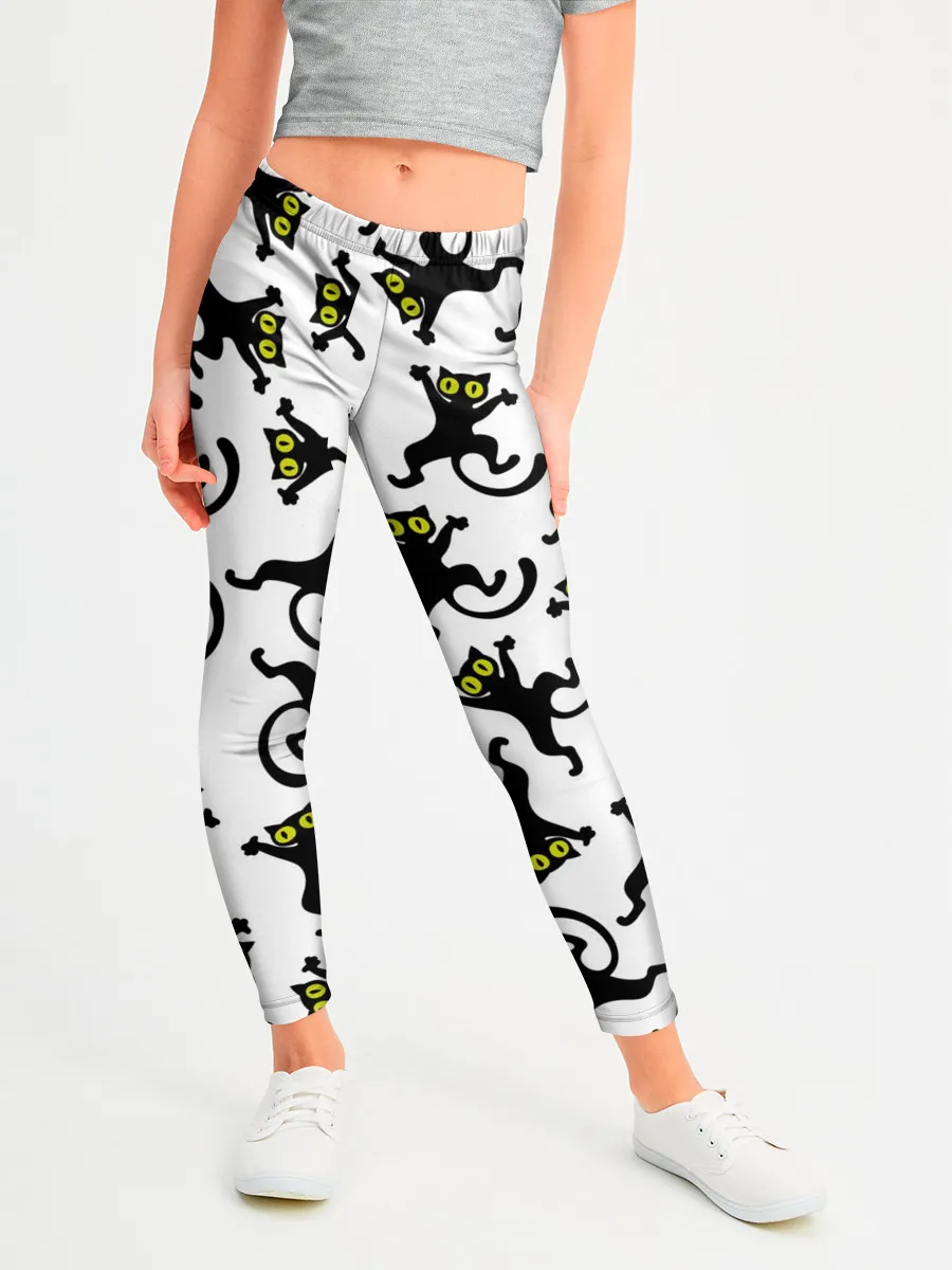 Леггинсы для девочки / Танец котов