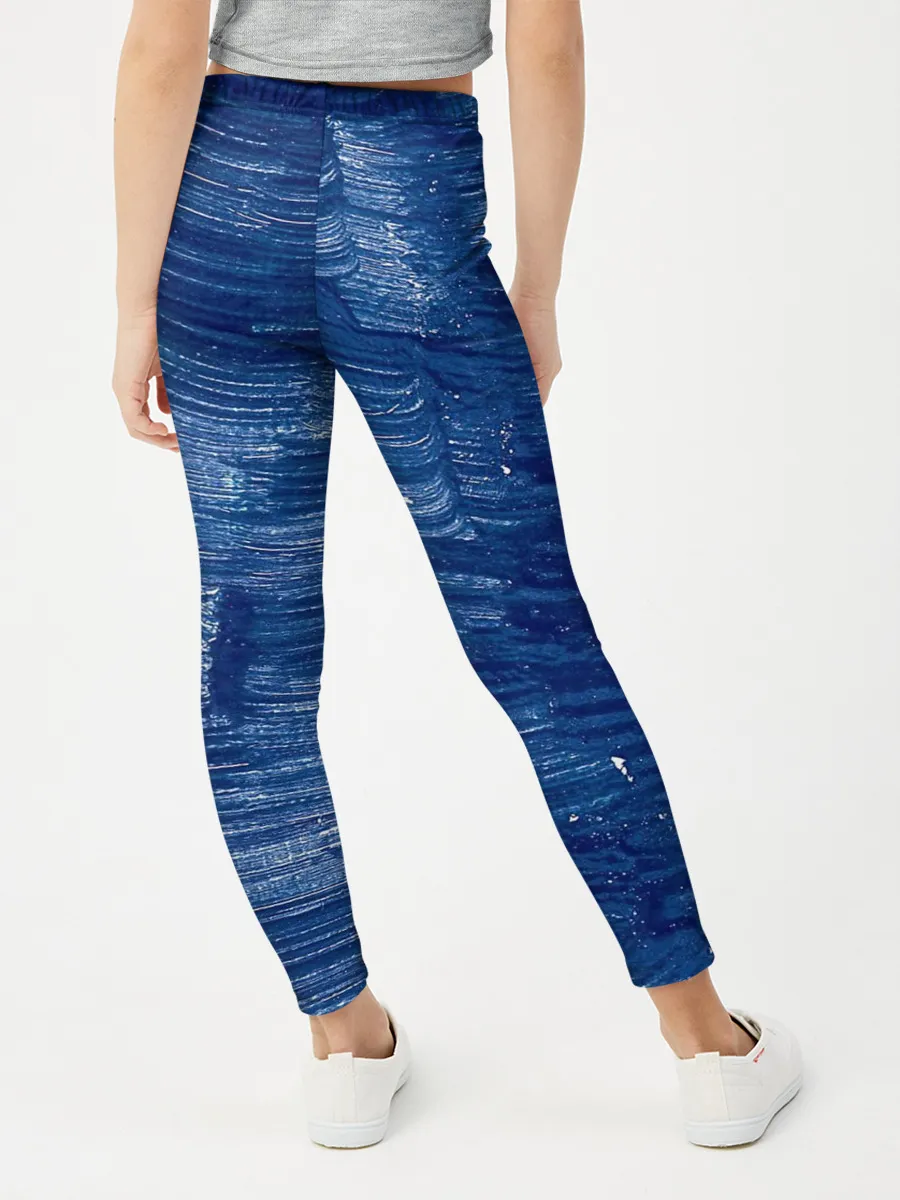 Леггинсы для девочки / Акриловые мазки