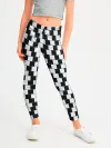 Леггинсы для девочки / Шахматная Иллюзия Искажения