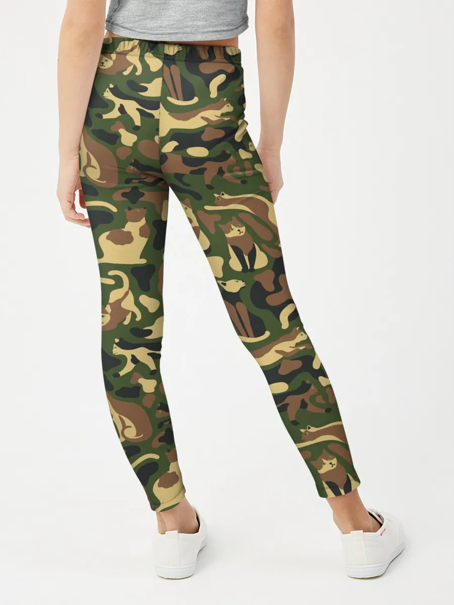 Леггинсы для девочки / Коты и Кошки