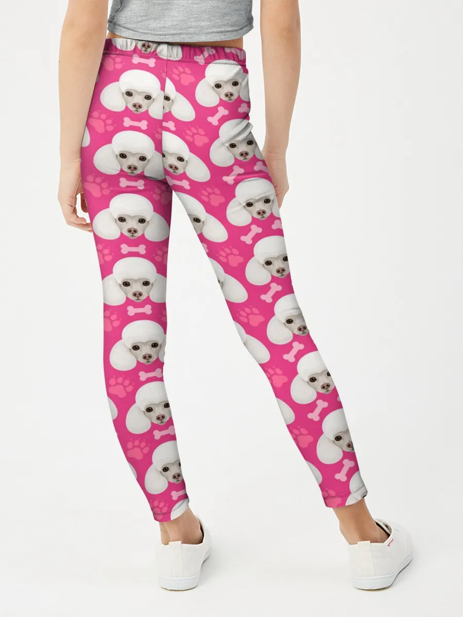 Леггинсы для девочки / Собака Пудель