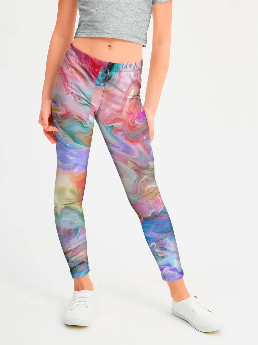 Леггинсы для девочки / Радужное небо