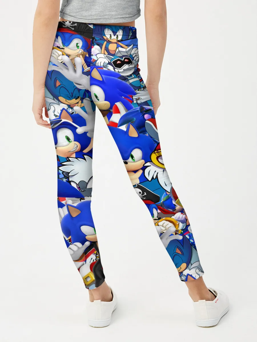 Леггинсы для девочки / SONIC СИНИЙ ЁЖ СОНИК