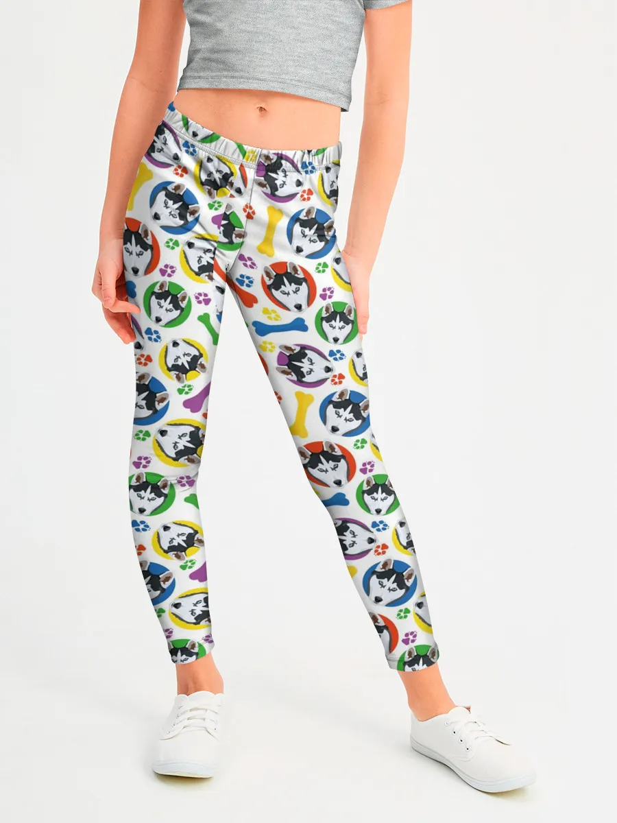 Леггинсы для девочки / Хаски