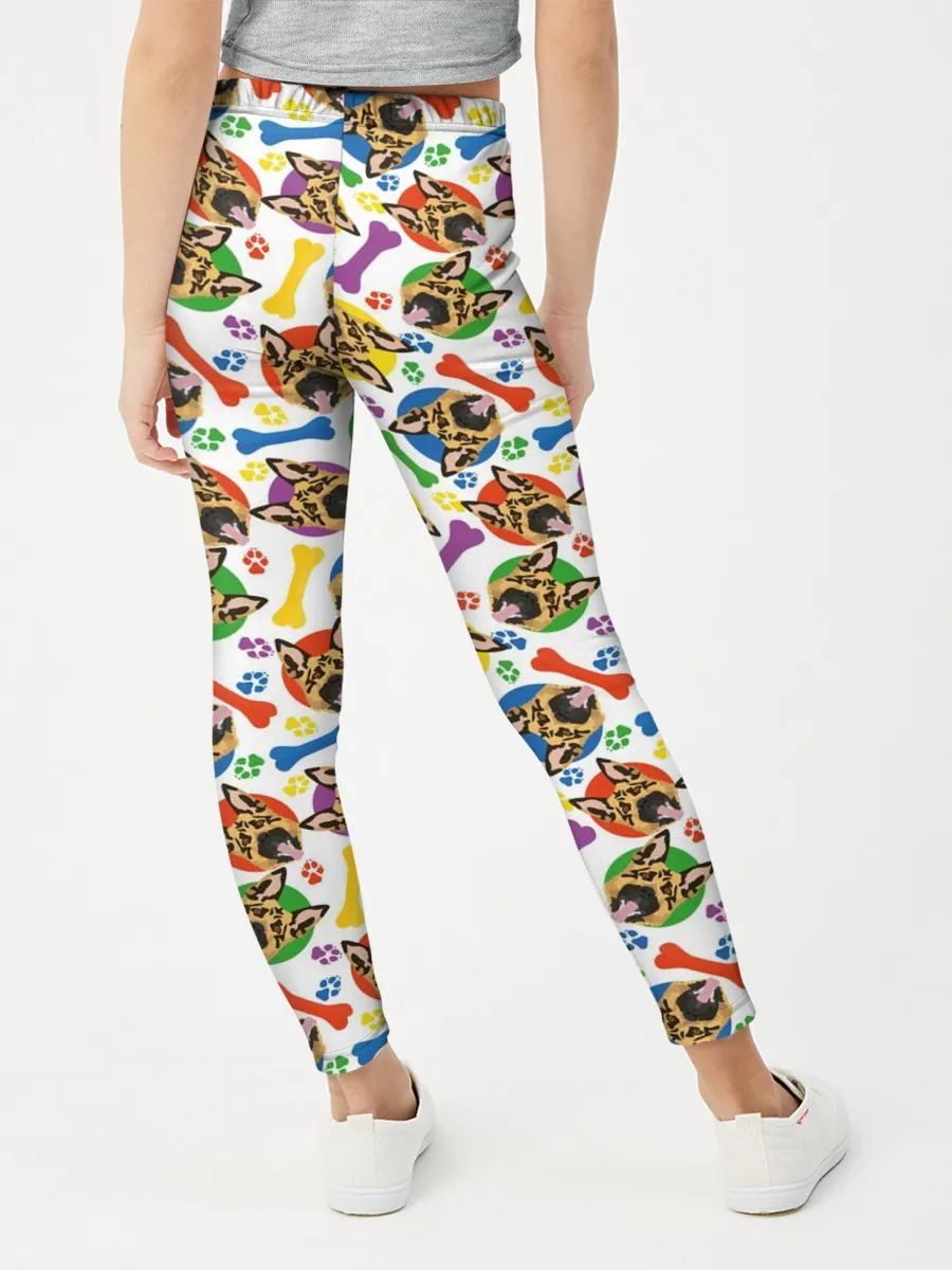 Леггинсы для девочки / Немецкая Овчарка