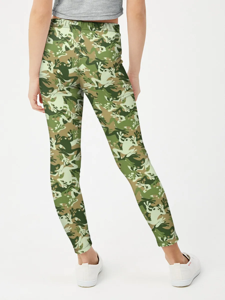 Леггинсы для девочки / Лягушки