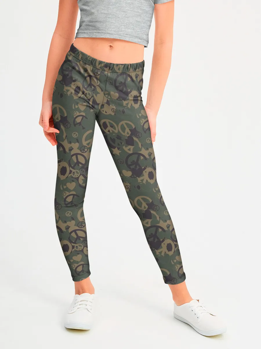 Леггинсы для девочки / Пацифист