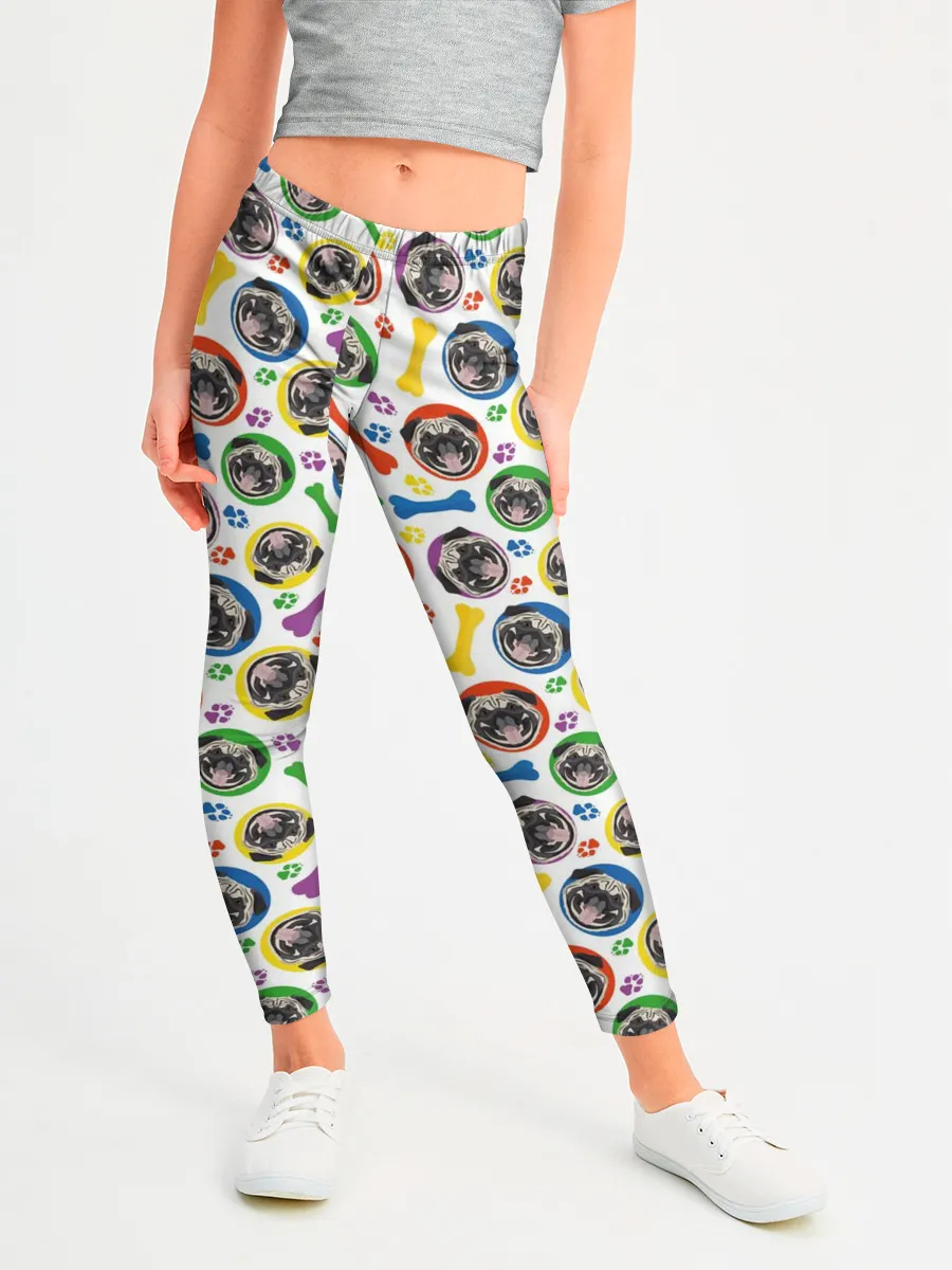 Леггинсы для девочки / Мопс