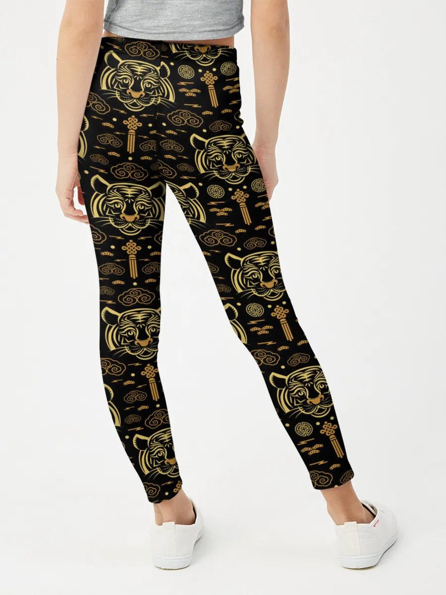 Леггинсы для девочки / Тигры / Tigers