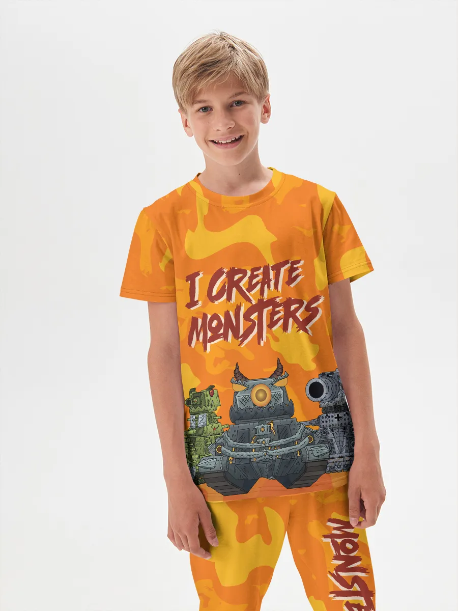 Детская пижама с брюками хлопок / Gerand Orange