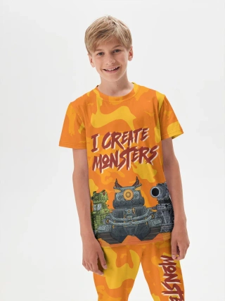 Детская пижама с брюками хлопок / Gerand Orange