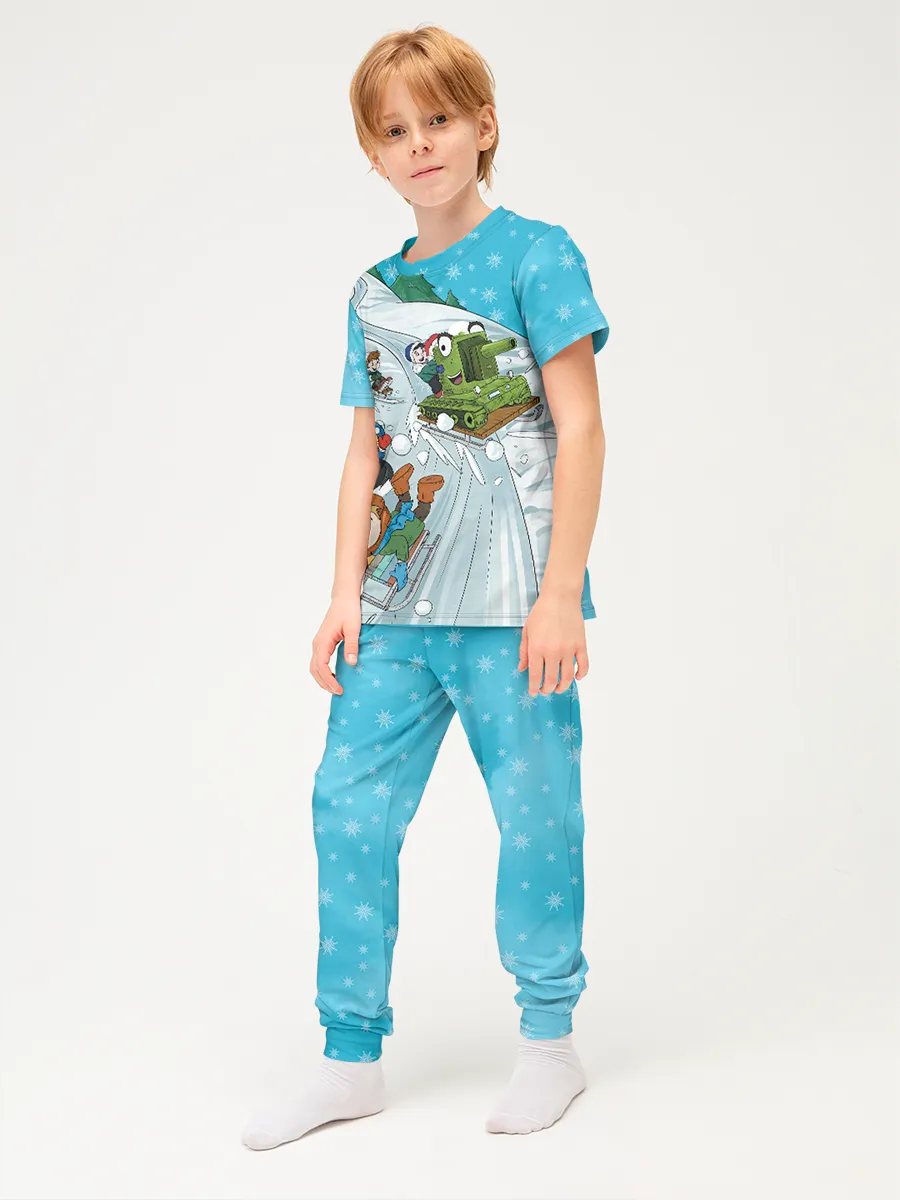 Детская пижама с брюками хлопок / GerandSlide