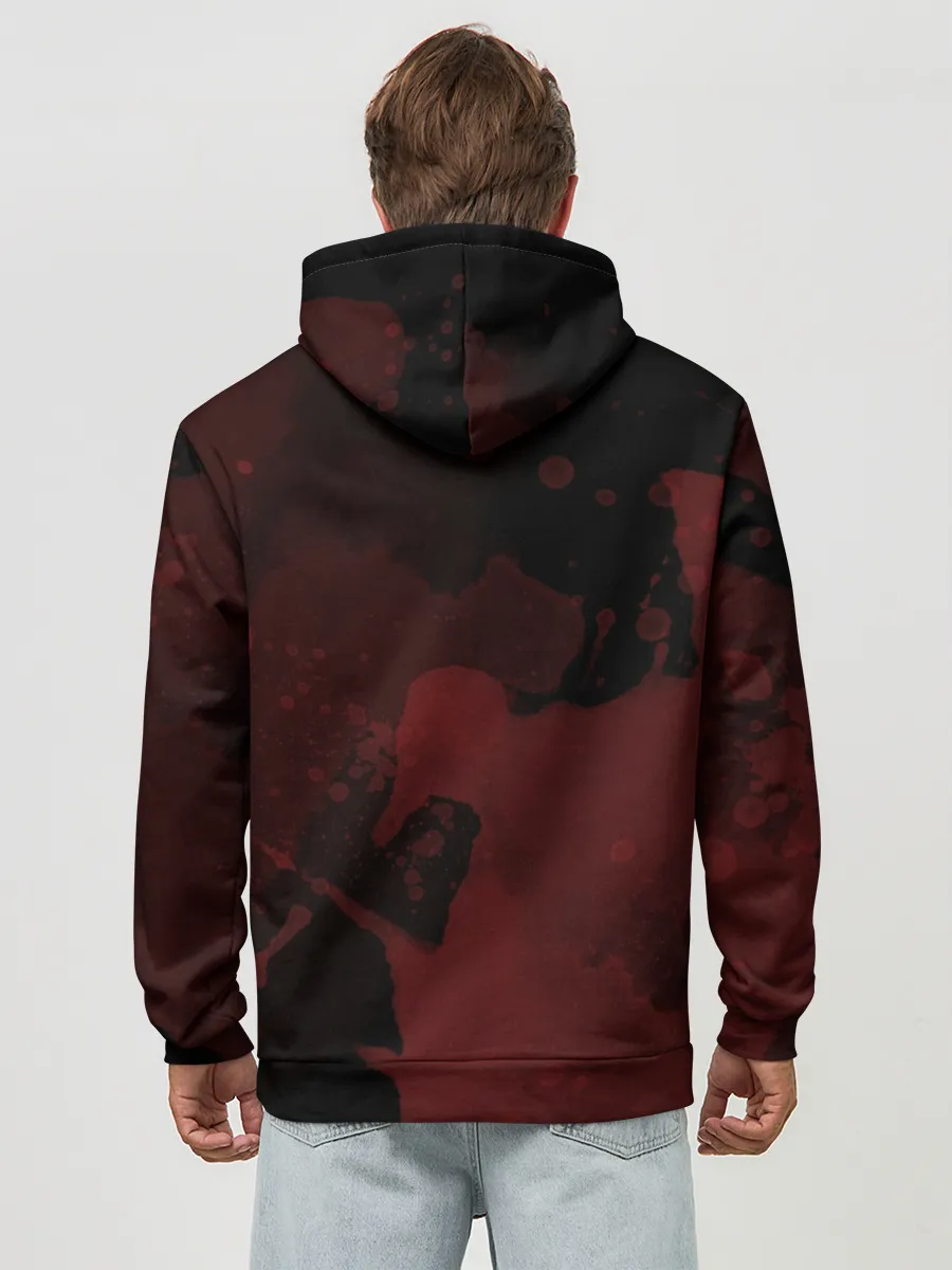 Худи мужской база хлопок / Зомби клоун