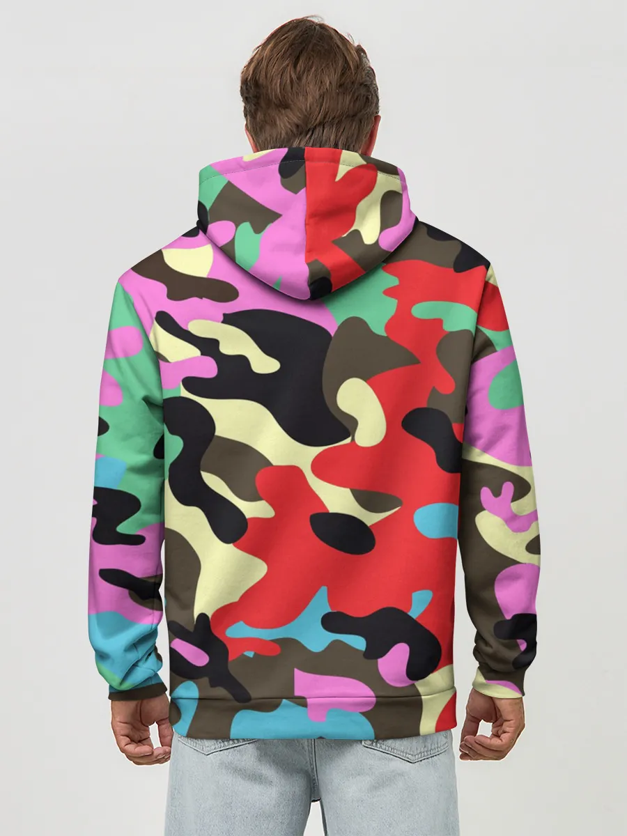 Худи мужской база хлопок / Камуфляж